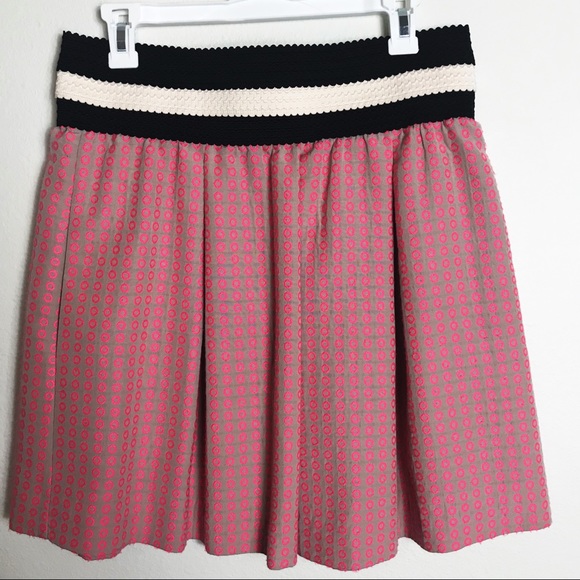 Maeve Pink Pleated Skirt - Picture 3 of 6